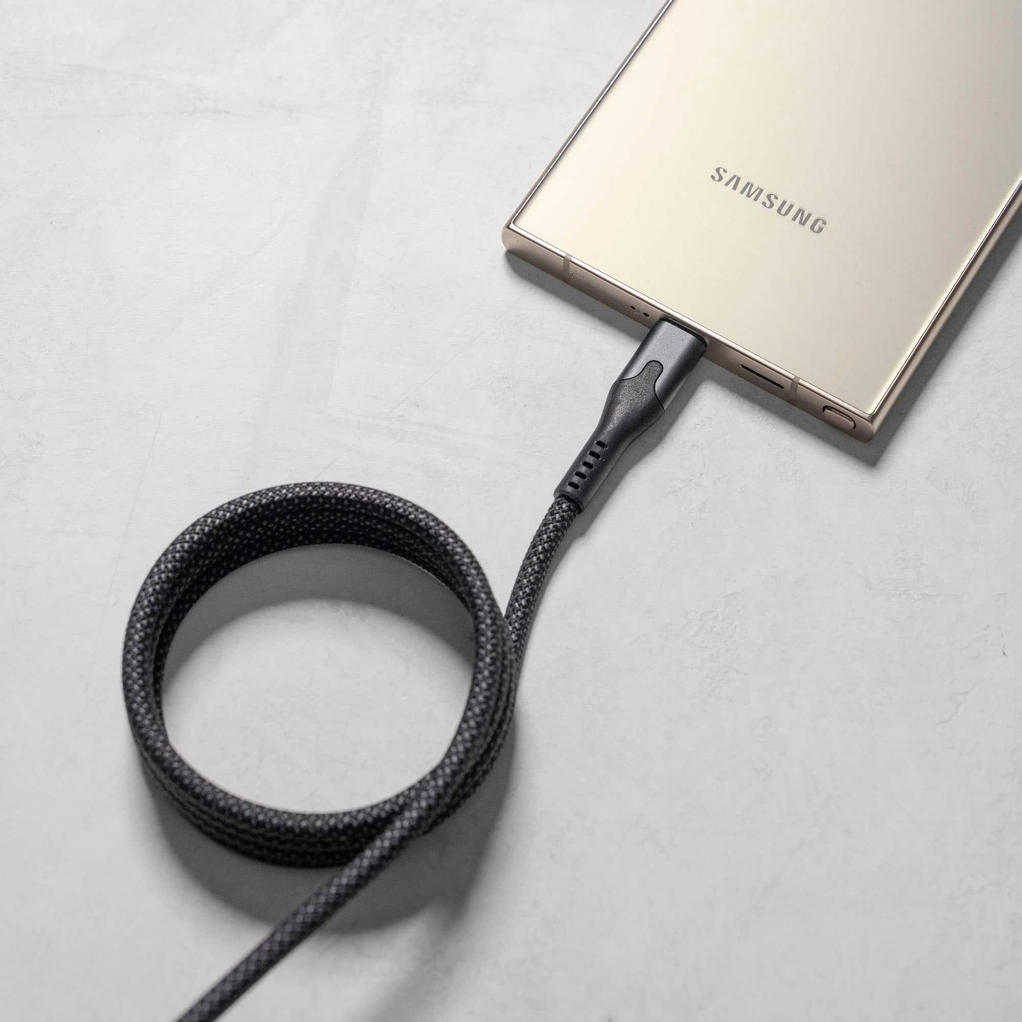 Alt View 16. STATIK - MagStack 6 Foot USB-A to USB-C Magnetic Charging Cable - Black.