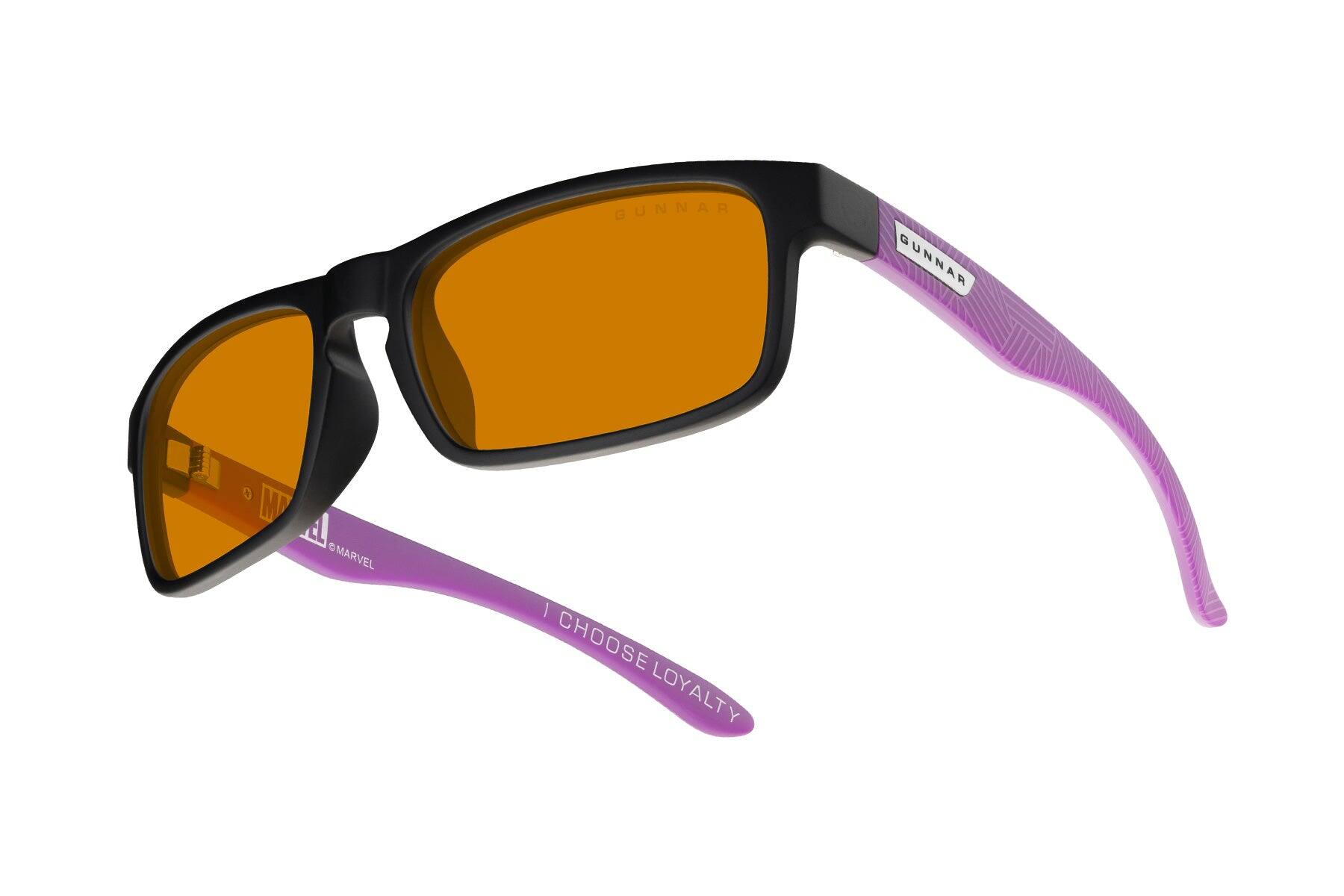 Alt View 9. GUNNAR - GUNNAR Gaming Glasses  - Marvel Enigma, Black Panther, Amber Lens - Blue Light Blocking, Relieve Dry Eye, Anti Glare - Black Panther.