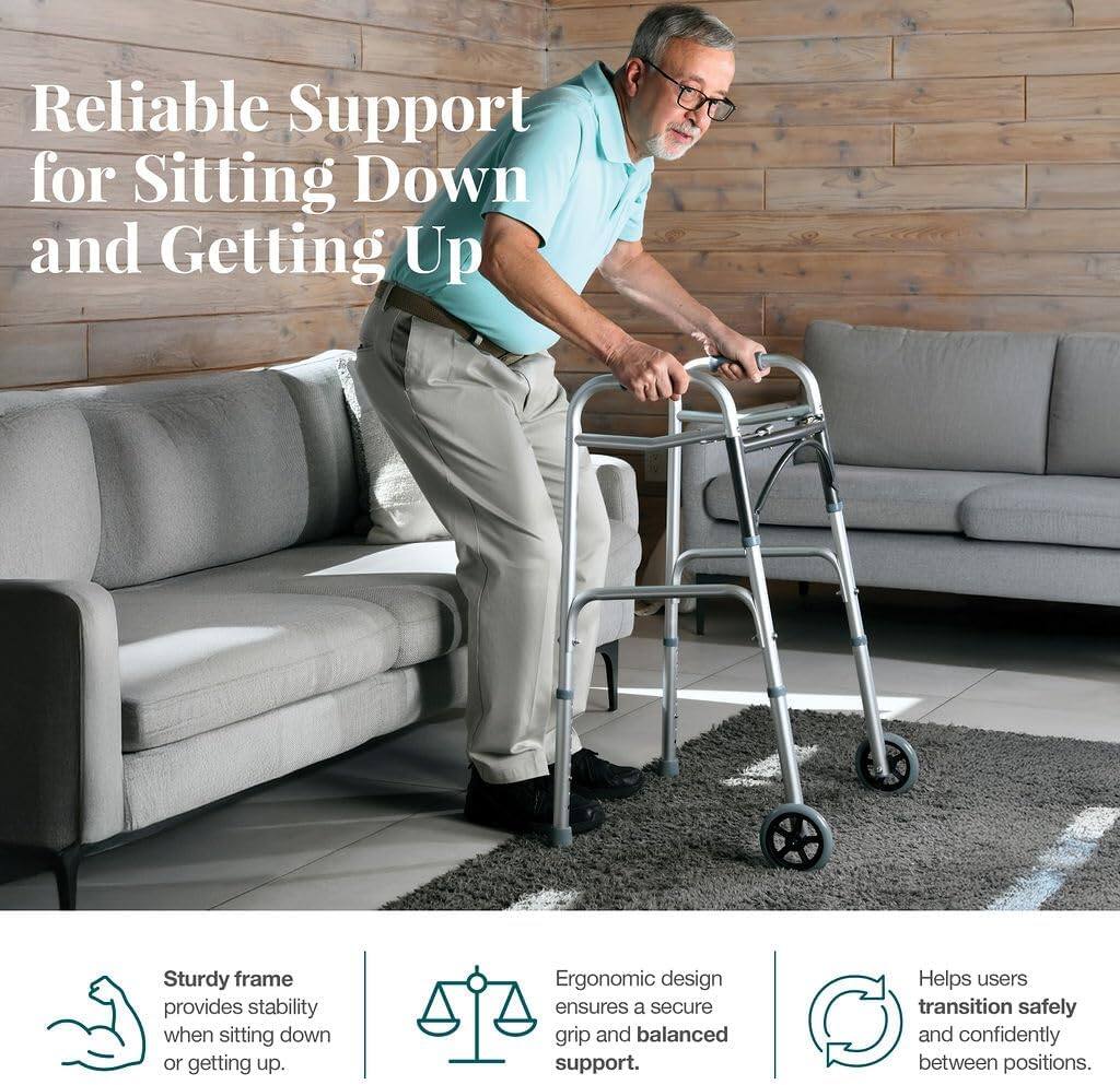 Reliable Support for Sitting Down and Getting Up

Sturdy frame provides stability when sitting down or getting up.

Ergonomic design ensures a secure grip and balanced support.

Helps users transition safely and confidently between positions.