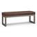 Front. Simpli Home - Casey Ottoman Bench - Distressed Chestnut Brown.