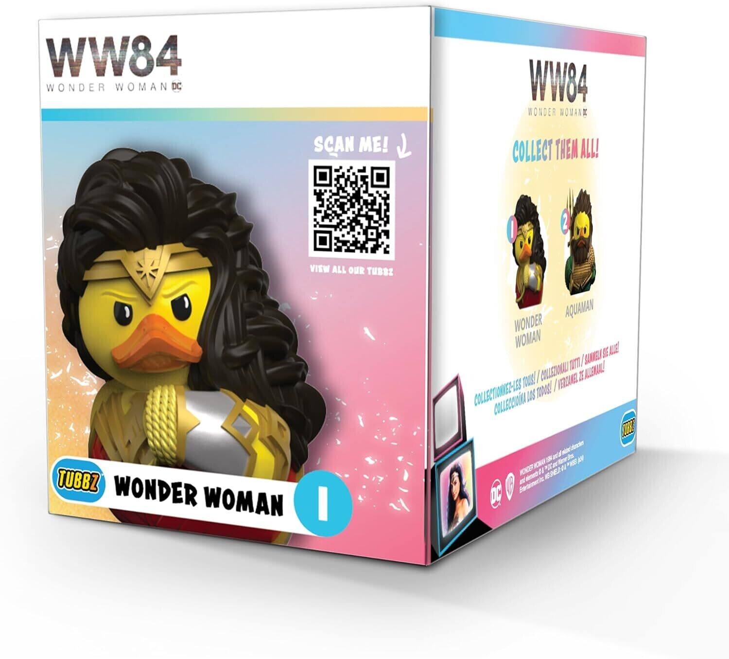 WW84 WONDER WOMAN DC SCAN ME! WW84 WONDER WOMAN COLLECT THEM ALL! 2 VISIT ALL OUR TUBBZ VAMAS WONDER WOMAN AE LINEA DE Q0 AERAAL TU / COLLECCIONALES IENANE I COLLECTIONNEL-LES 801 RO0 COLLECTEUR TE TUBBZ WONDER WOMAN I KXOR I N Partenche DC