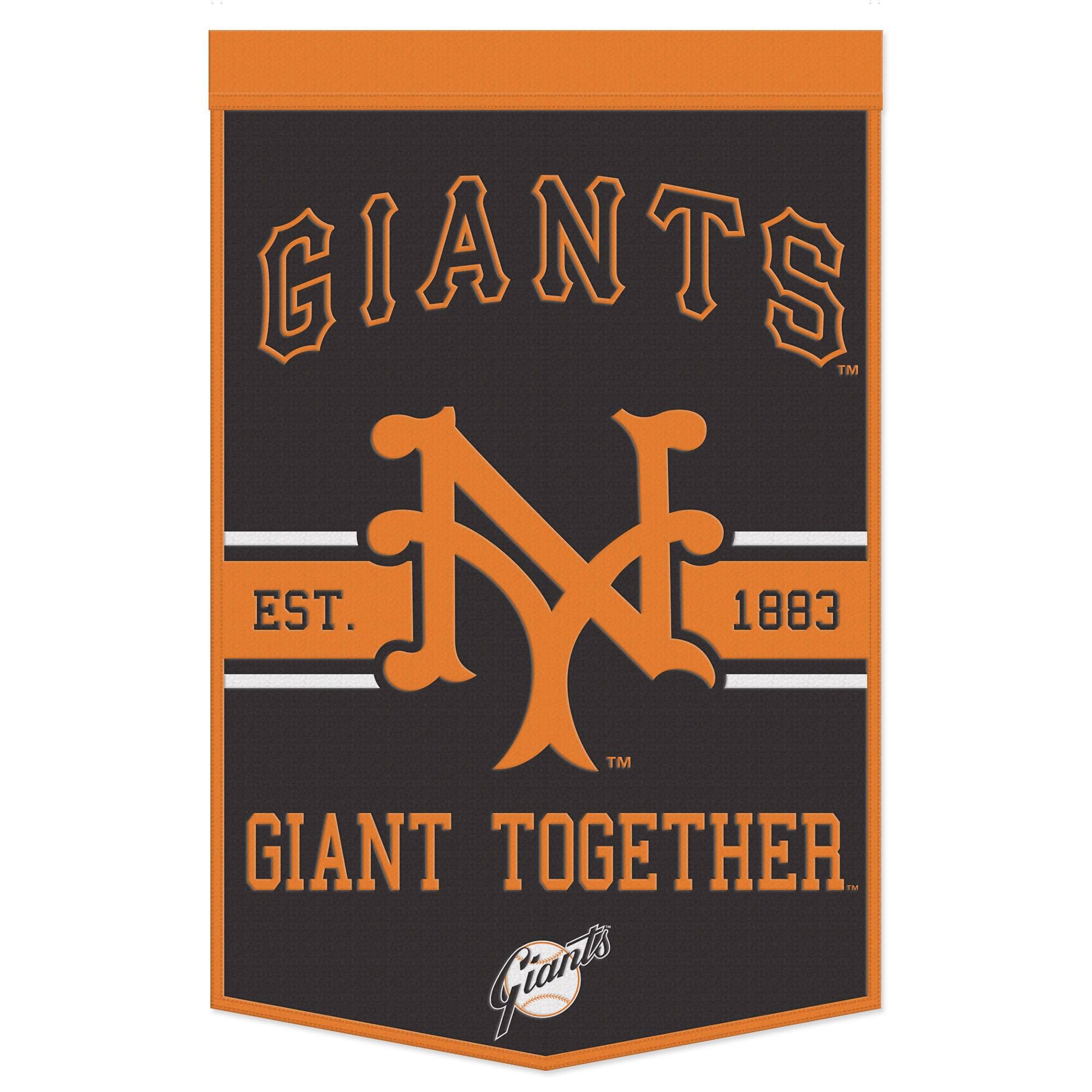 WinCraft - San Francisco Giants 24" x 38" Wool Slogan Banner - Multicolor