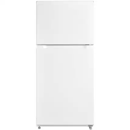 Front. Avanti - Avanti FF14D0W 14 Cu. Ft. White Top Freezer Refrigerator - White.