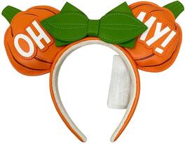 Disney - Minnie Mouse Oh My! Pumpkin Glow Ear Headband - Orange