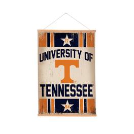 Evergreen Enterprises - Tennessee Volunteers 24" x 36" Antique Style Canvas Wall Art Tapestry with Wood Frame - Multicolor