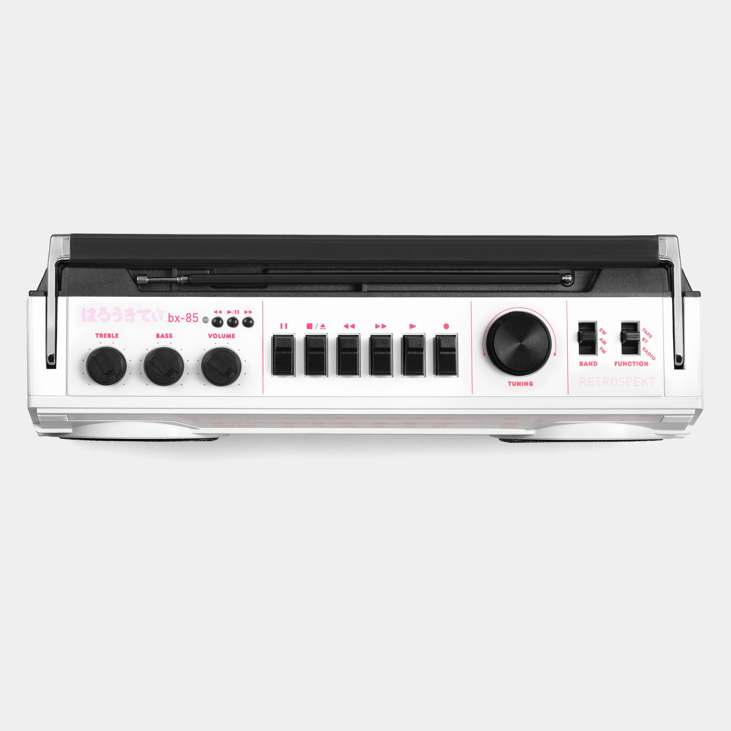 - bx-85
  - TREBLE
  - BASS
  - VOLUME
  - TUNING
  - RETROSPEKT
  - SAND SANE BADIO FUNCTION