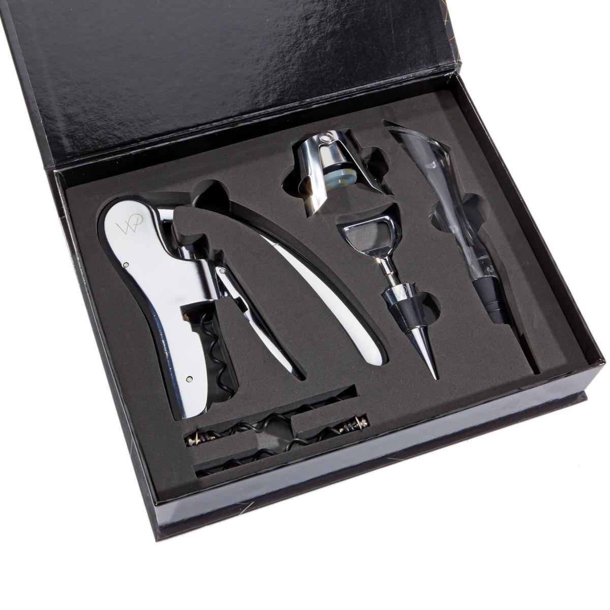 Alt View 2. Wolfgang Puck - Wolfgang Puck 6-piece Wine Tool Set - Silver.