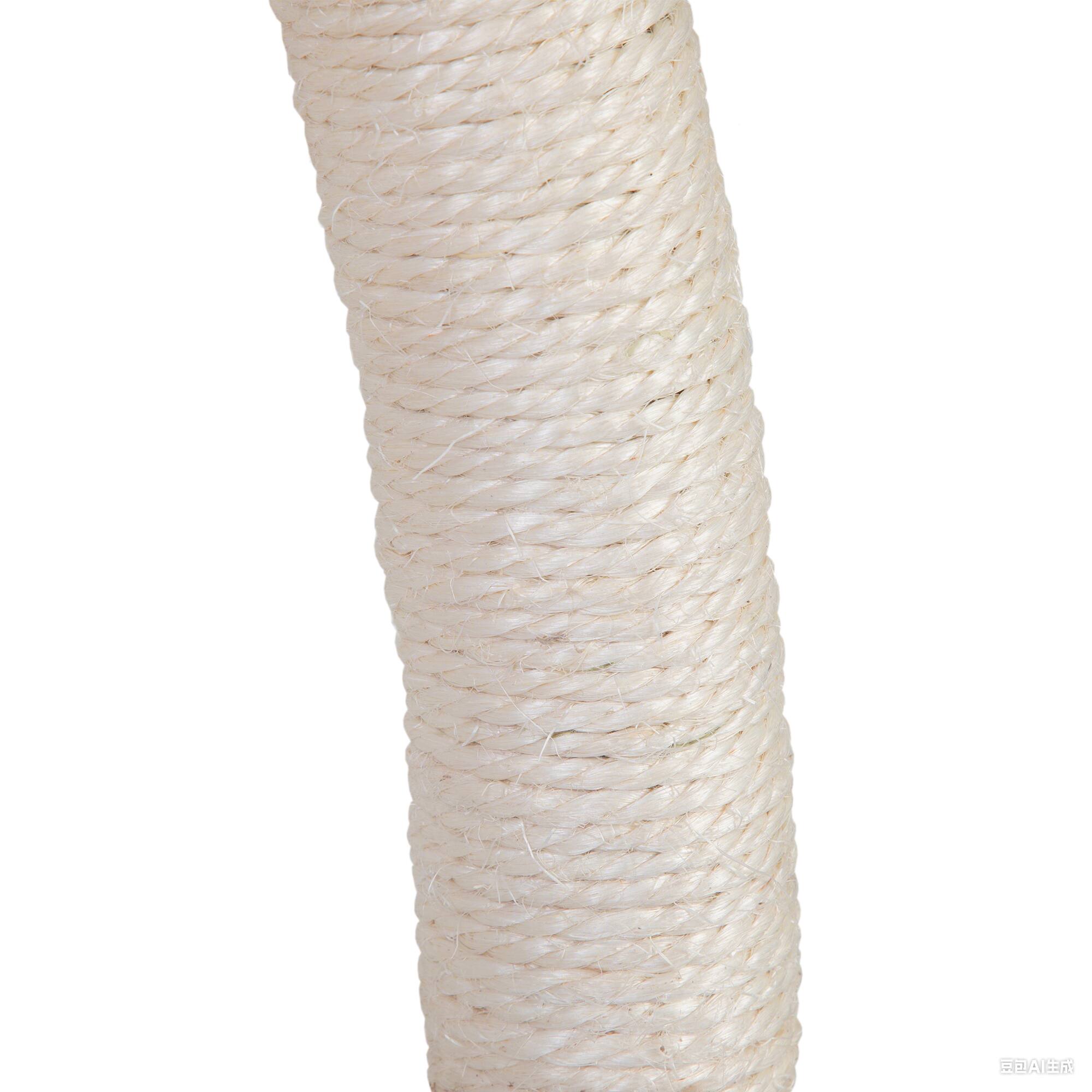 Alt View 5. Siljoy - Pink & Beige Flower Cat Tree with Blooming Platforms, Cylindrical Condo & Dangling Toys, Modern Indoor Cat Tower.