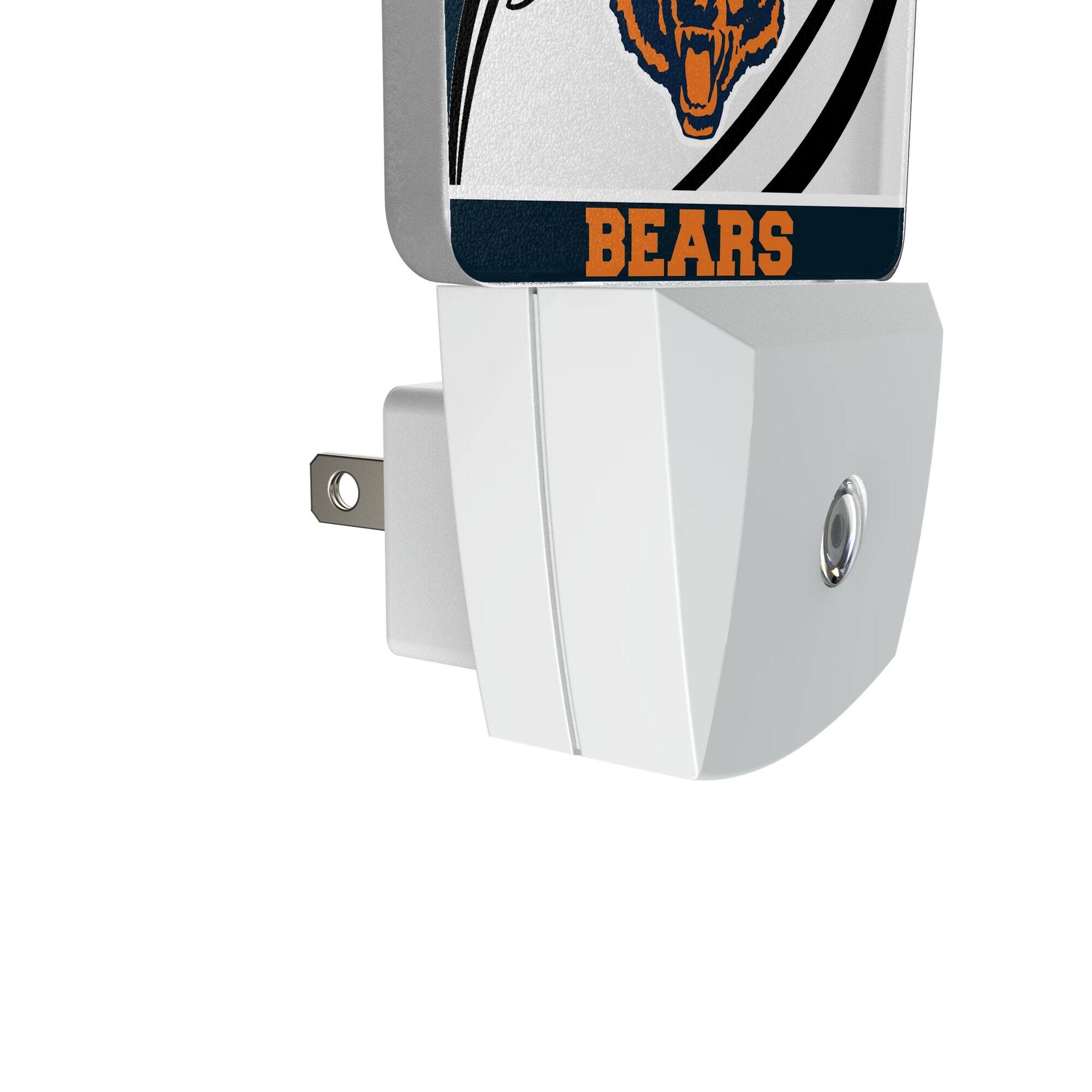 Alt View 2. Keyscaper - Chicago Bears Passtime Design Nightlight 2-Pack - Multicolor.