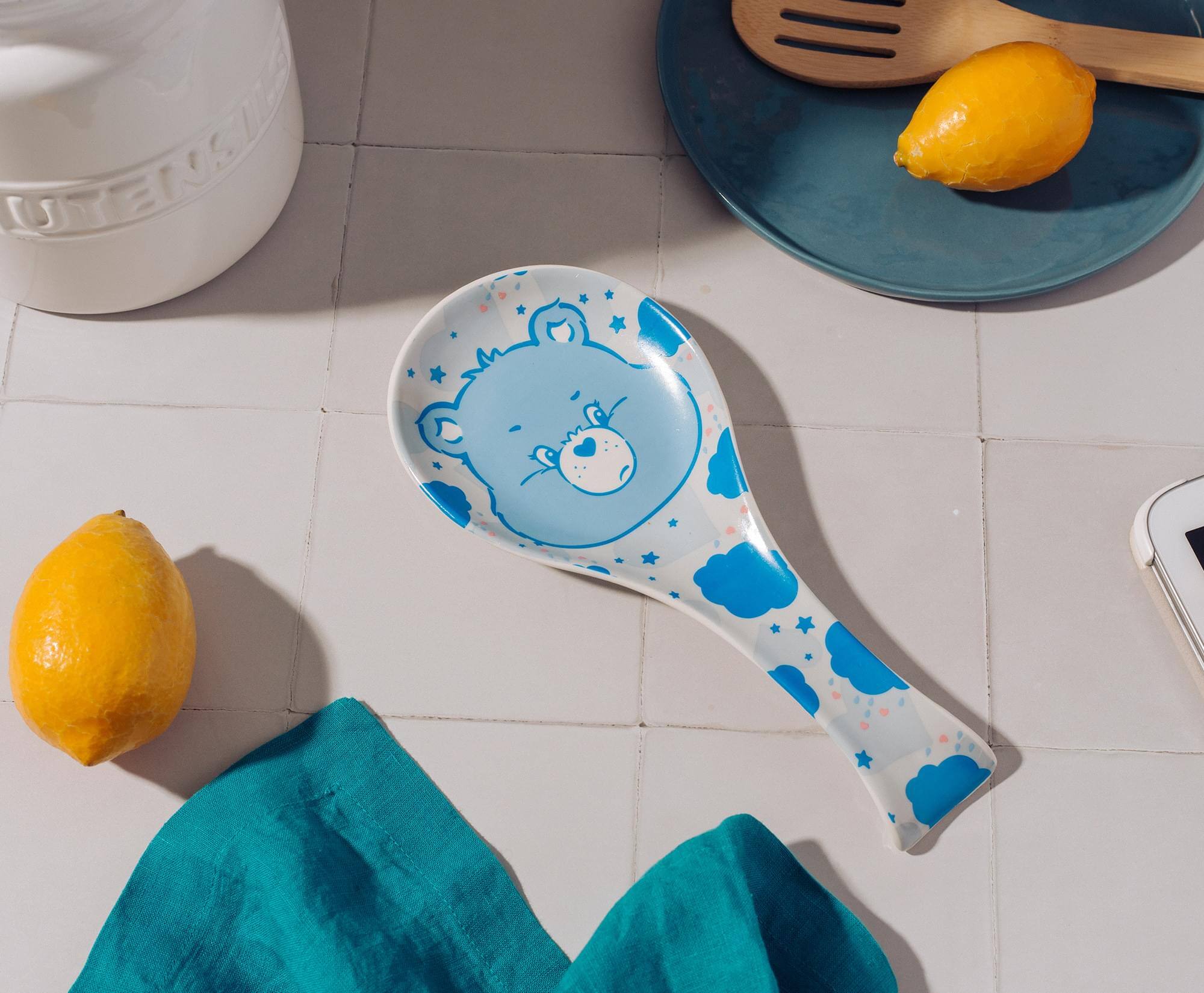 Alt View 10. Silver Buffalo - Care Bears Grumpy Bear Ceramic Spoon Rest Holder - Blue.