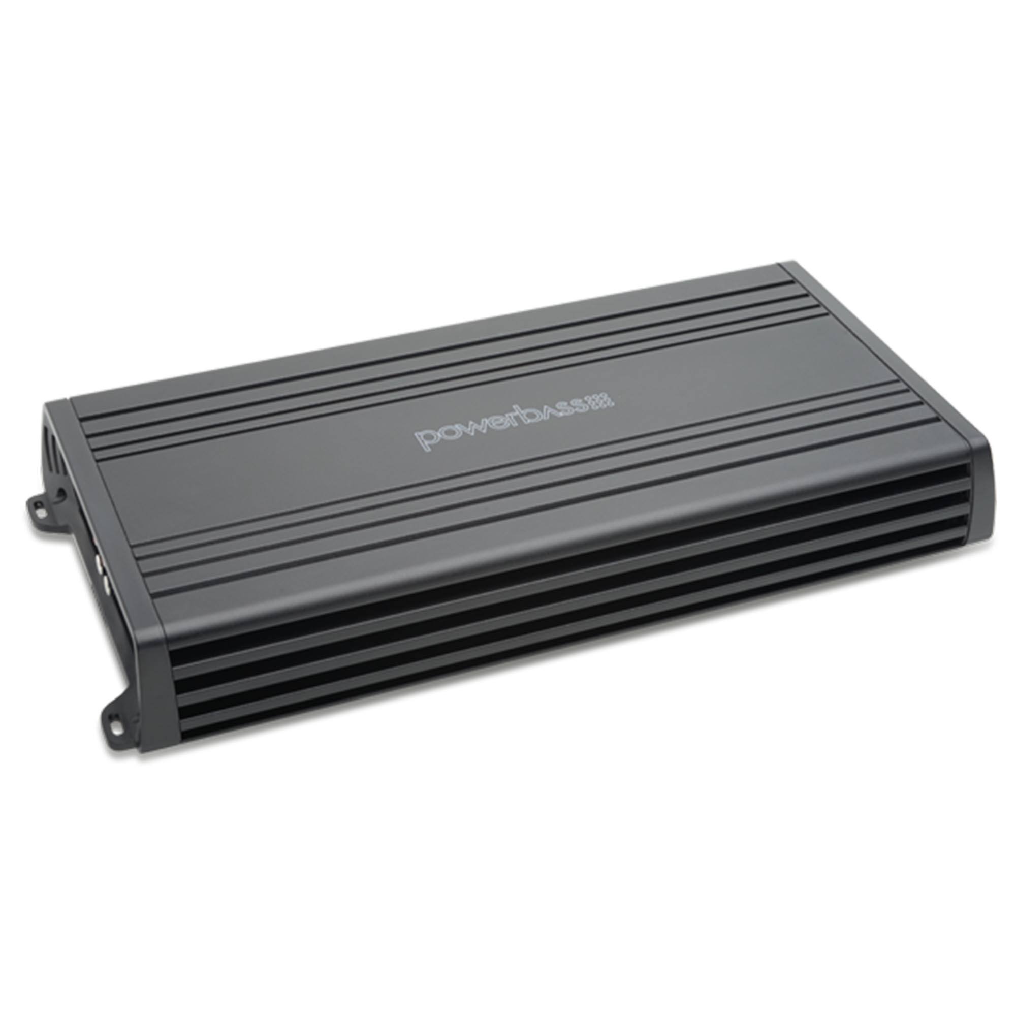 Front. Powerbass - PowerBass PB-120.4 - 120 Watt x 4 @ 2 Ohm Amplifier - Black/Gray.
