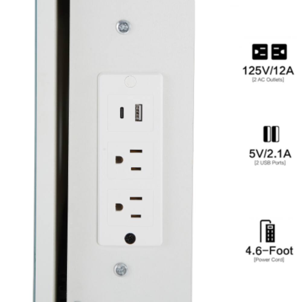125V/12A (2 AC Outlets) 5V/2.1A (2 USB Ports) 4.6-Foot [Power Cord]