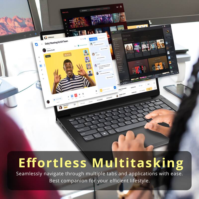 Effortless Multitasking  
Seamlessly navigate through multiple tabs and applications with ease.  
Best companion for your efficient lifestyle.