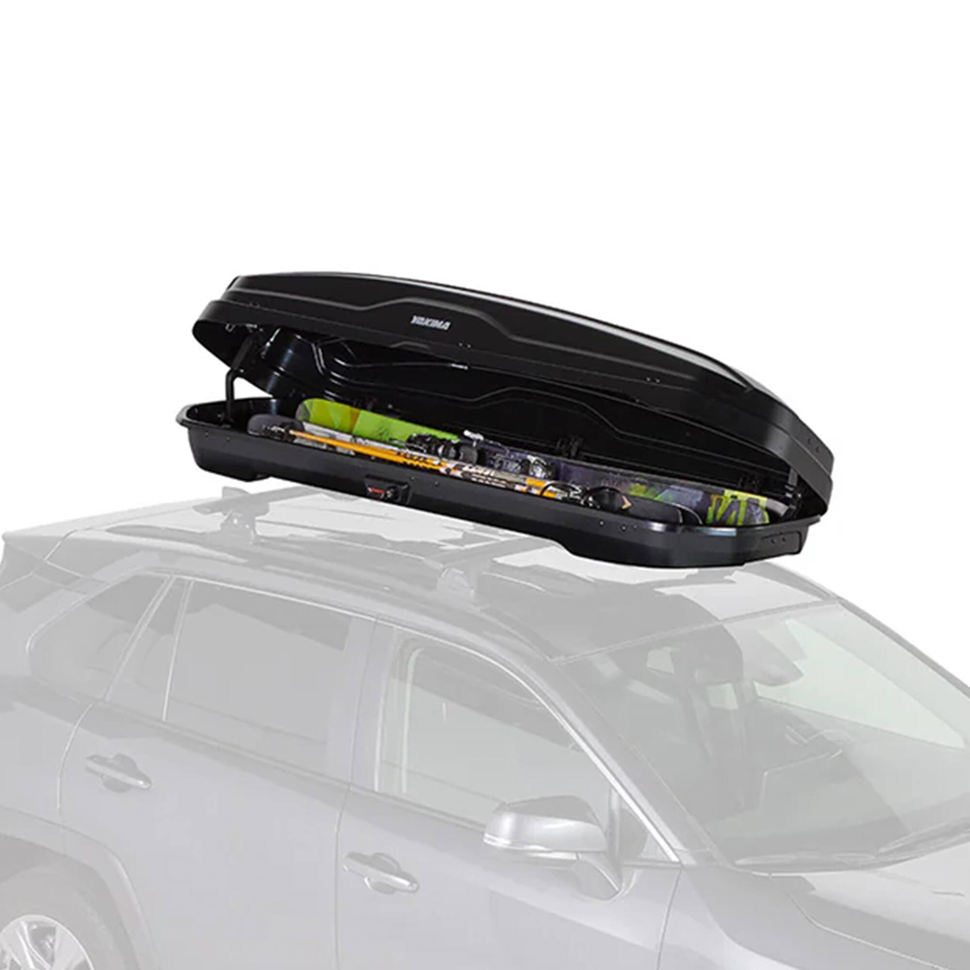 Alt View 1. Yakima - Yakima SkyBox NX Skinny 12 Rooftop Cargo Box, Fits StreamLine Crossbar, Black - black.
