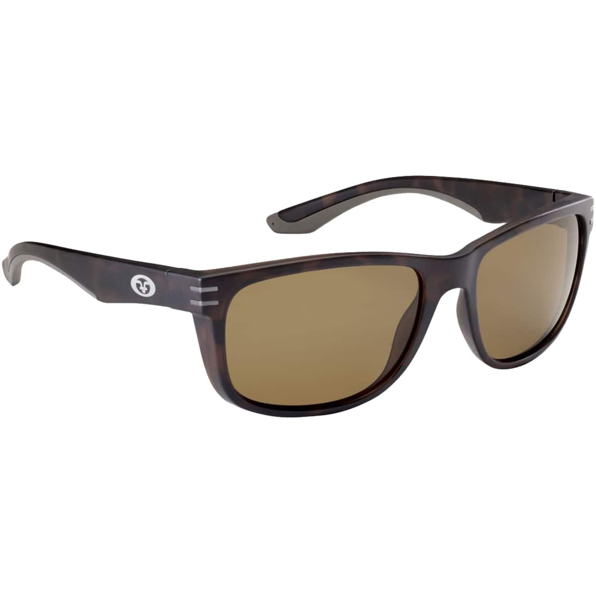 Flying Fisherman - Double Header Polarized Sunglasses - Matte Tortoise/Amber