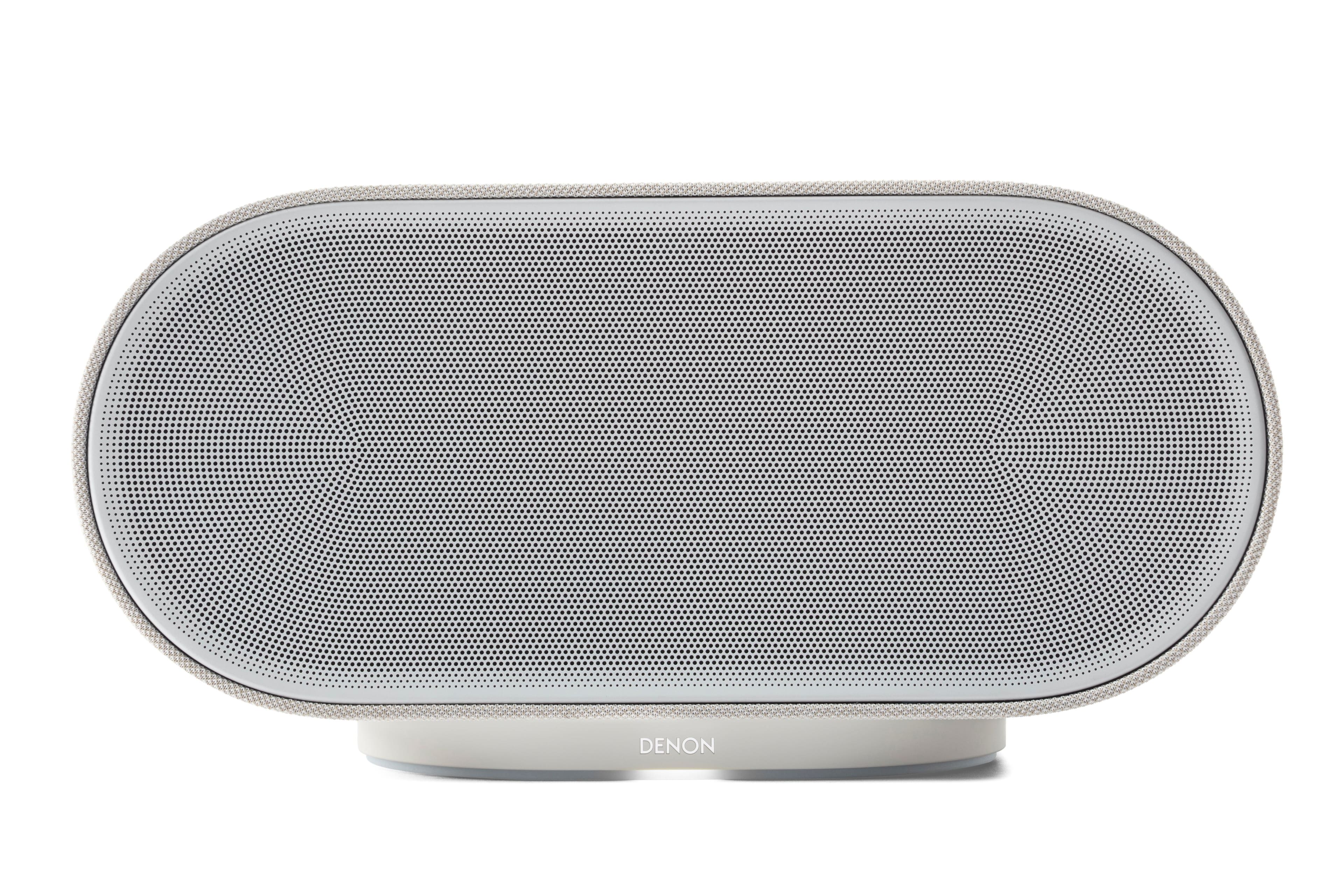 Front. Denon - DENON HOME 600 Wireless Smart Speaker - Stone.