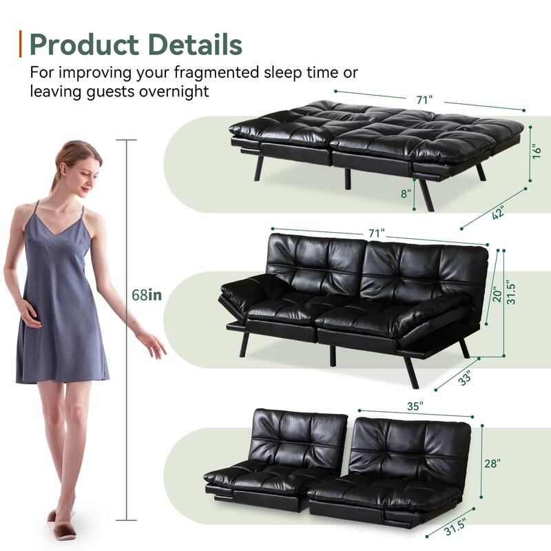 Product Details  
For improving your fragmented sleep time or leaving guests overnight  

- 71"  
- 16"  
- 8"  
- 42"  
- 20"  
- 31.5"  
- 33"  
- 35"  
- 28"  
- 31.5"  

68in