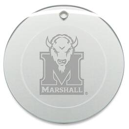 Jardine - Marshall Thundering Herd 3'' Glass Round Ornament - Multicolor