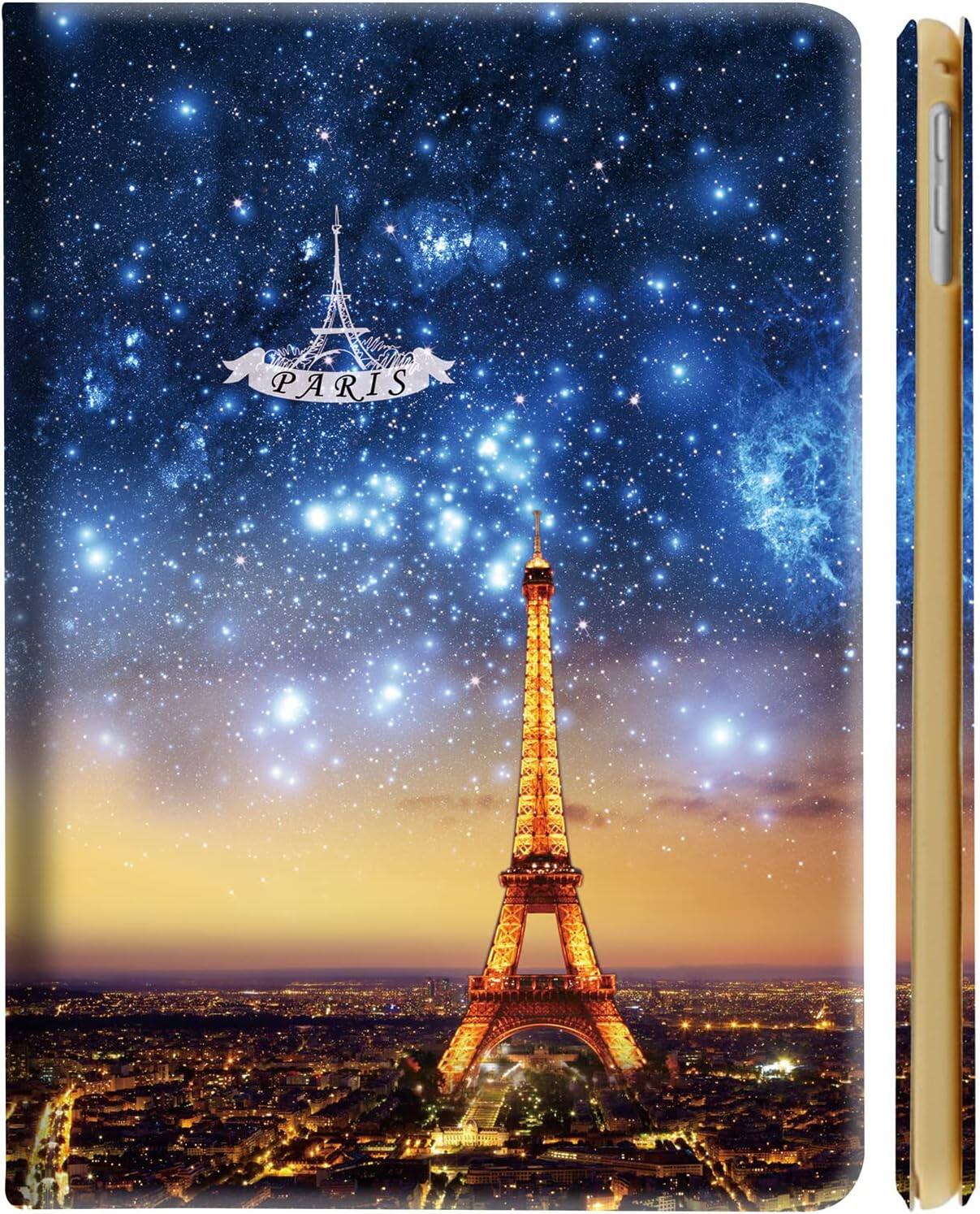 Front. DuraSafe Cases - iPad mini 7/6 8.3" 2024/2021 Slim Book-Style Case with Magnetic Stand A2567 A2568 A2569 A2993 A2995 A2996 - Paris Night.