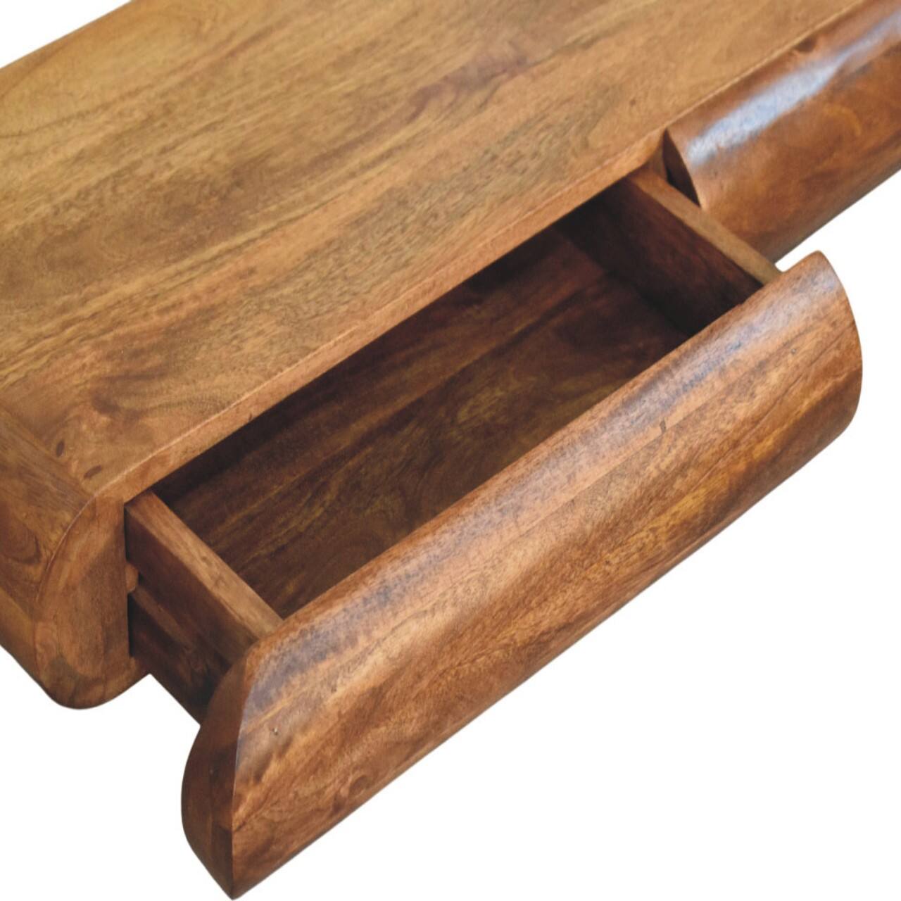 Alt View 6. Artisan Furniture - Artisan Furniture Solid Wood Solis Wall-Mounted Console - Brown.
