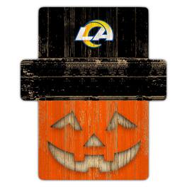 Fan Creations - Los Angeles Rams 12" x 12" Jack-O-Lantern Display - Orange