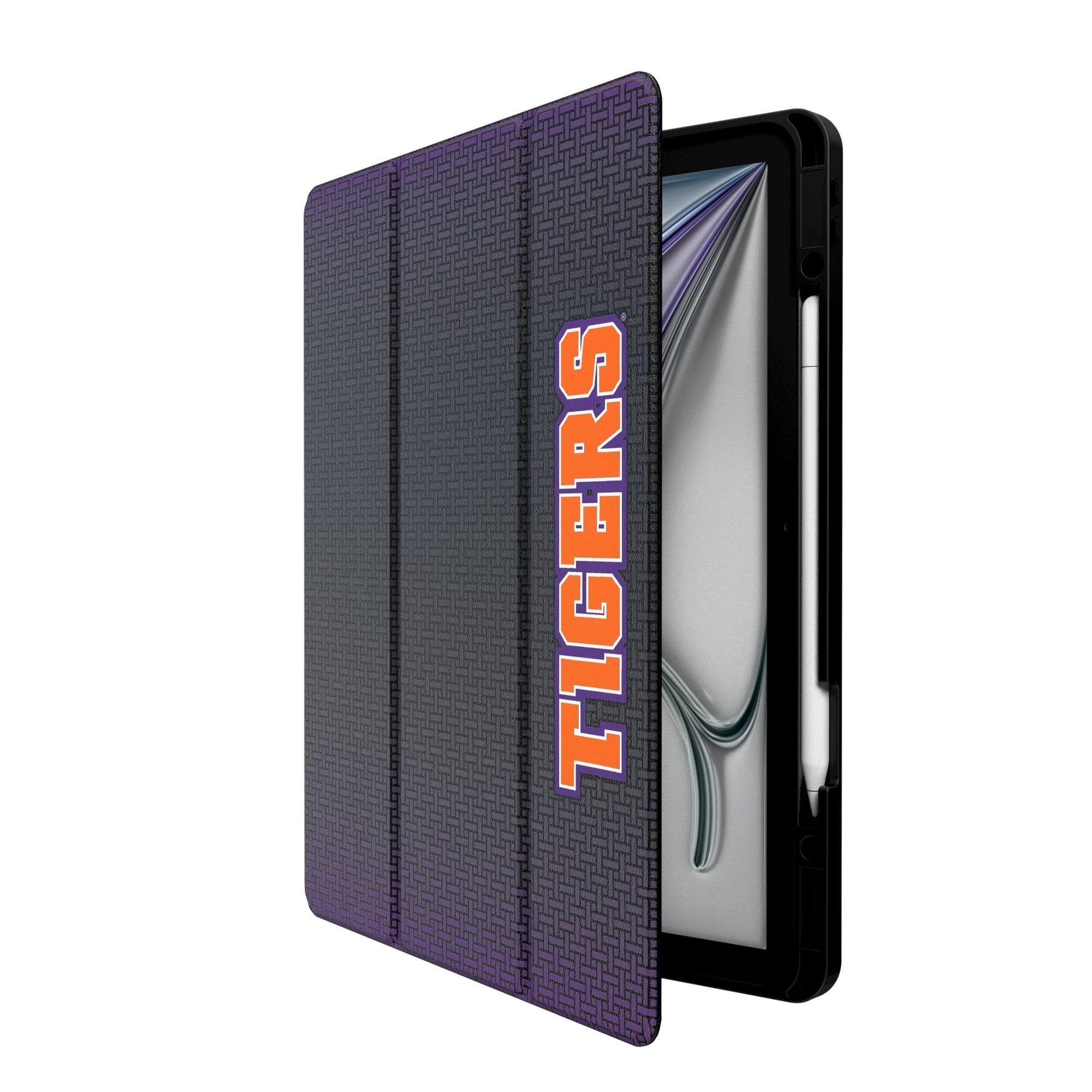 Alt View 1. Keyscaper - Clemson Tigers iPad Case - 7/8/9 Gen / 10.5in Pro / 3rd Gen Air - Black.