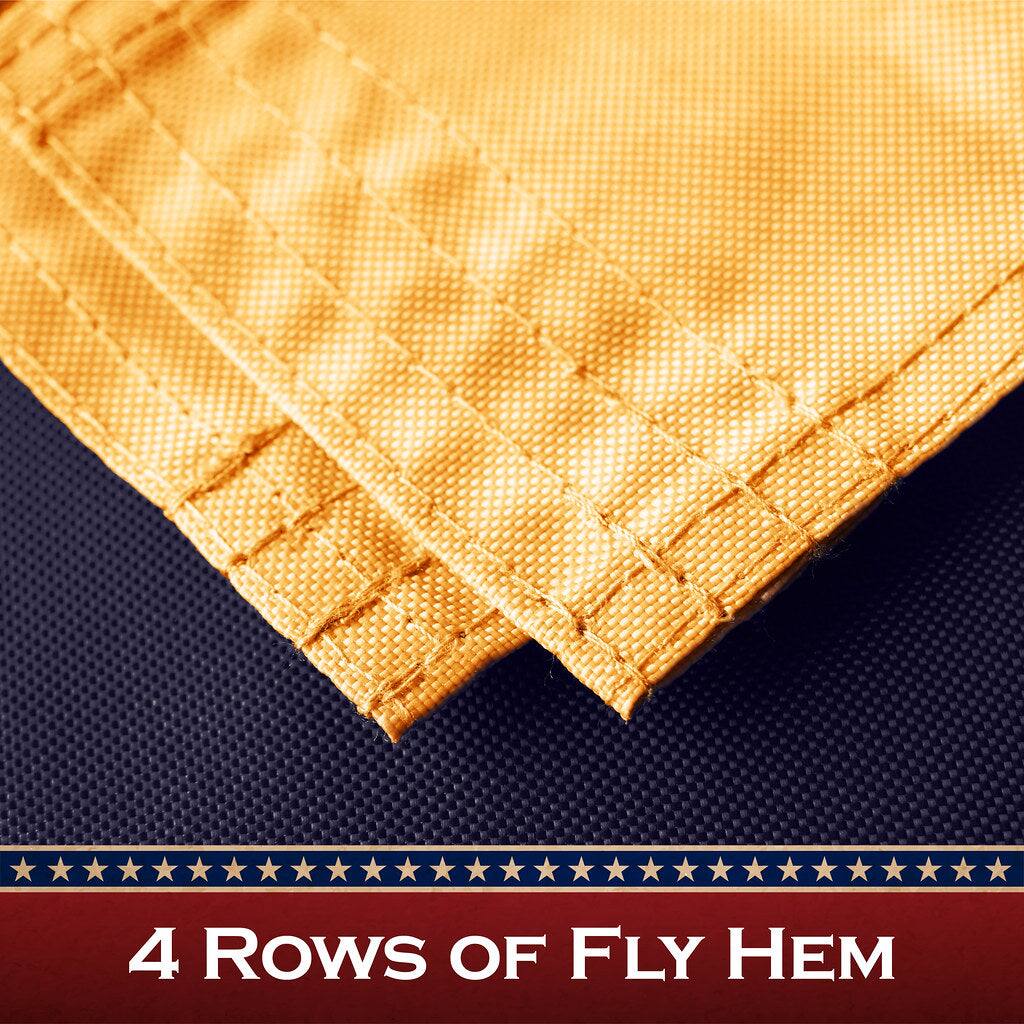 4 Rows of Fly Hem