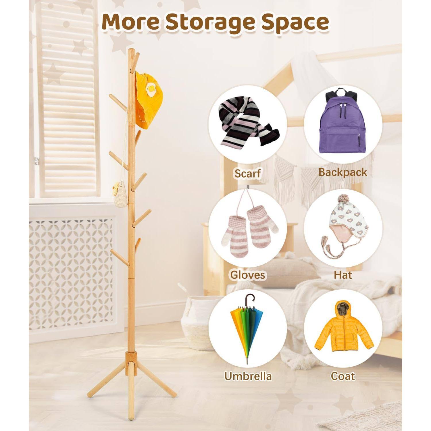 More Storage Space

- Scarf
- Backpack
- Gloves
- Hat
- Umbrella
- Coat