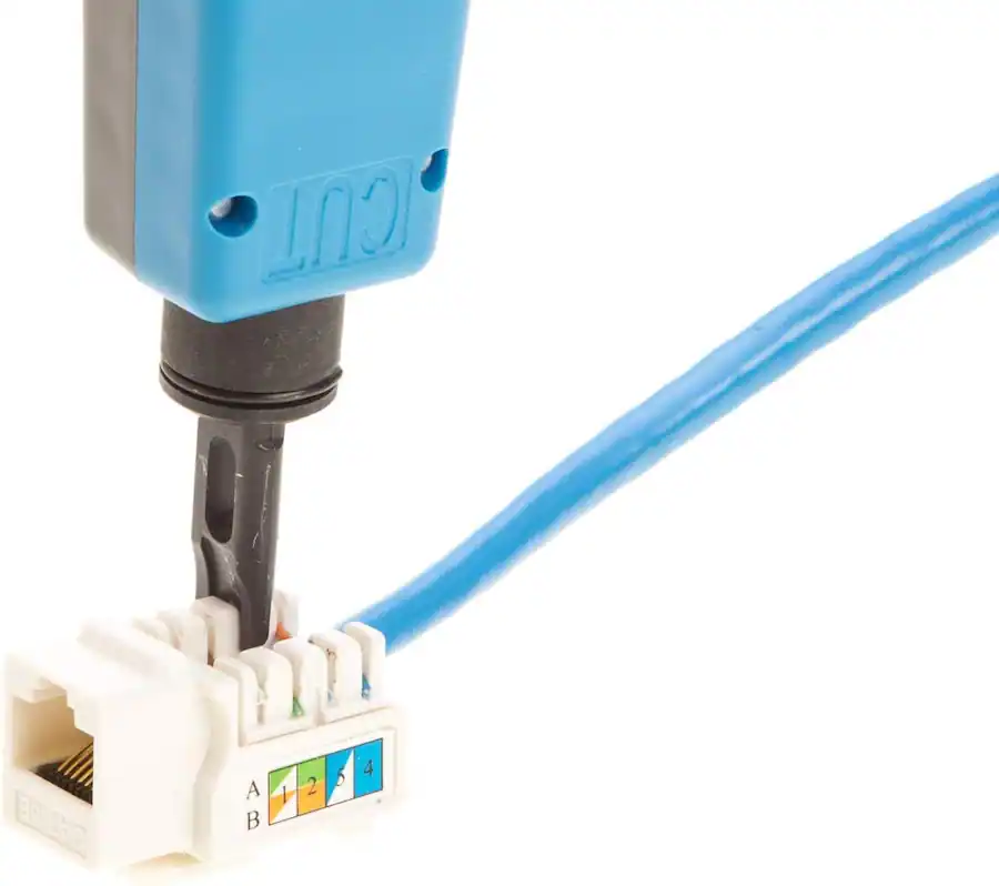 Cables Direct Online Cat6 45° Angled RJ45 Keystone Jack, 8P8C 110 Punch ...