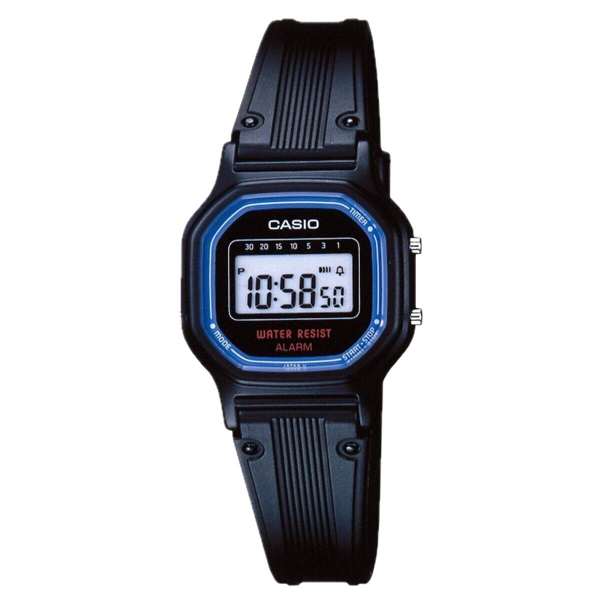 Casio - Women's Classic Digital Watch with Case - LA-11WB-1 - Black