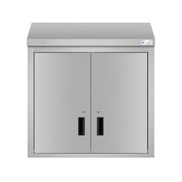 Koolmore - 30 Inch Commercial Wall Cabinet with Hinged Doors NSF - Stainless Steel