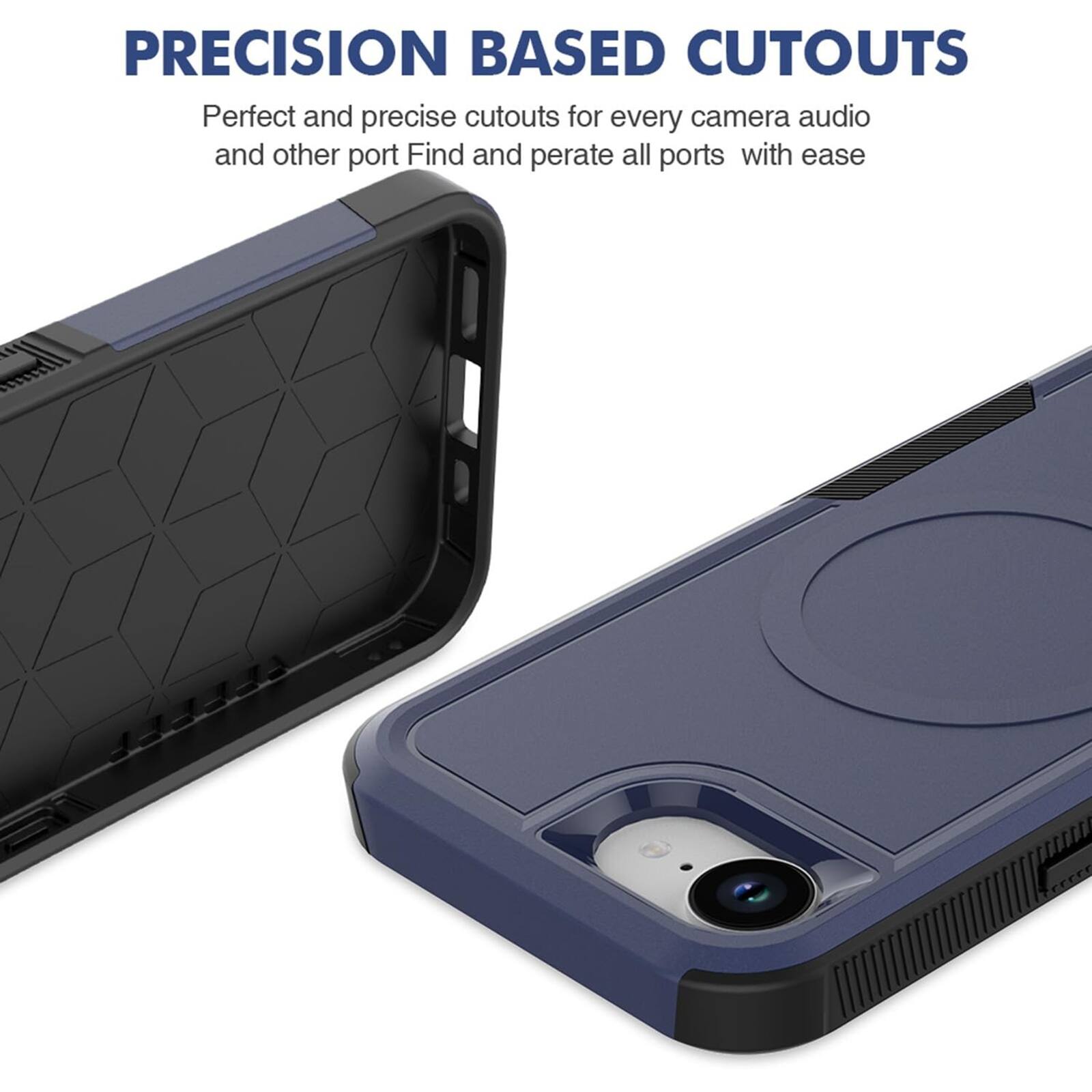 PRECISION BASED CUTOUTS  
Perfect and precise cutouts for every camera, audio, and other ports. Find and operate all ports with ease.