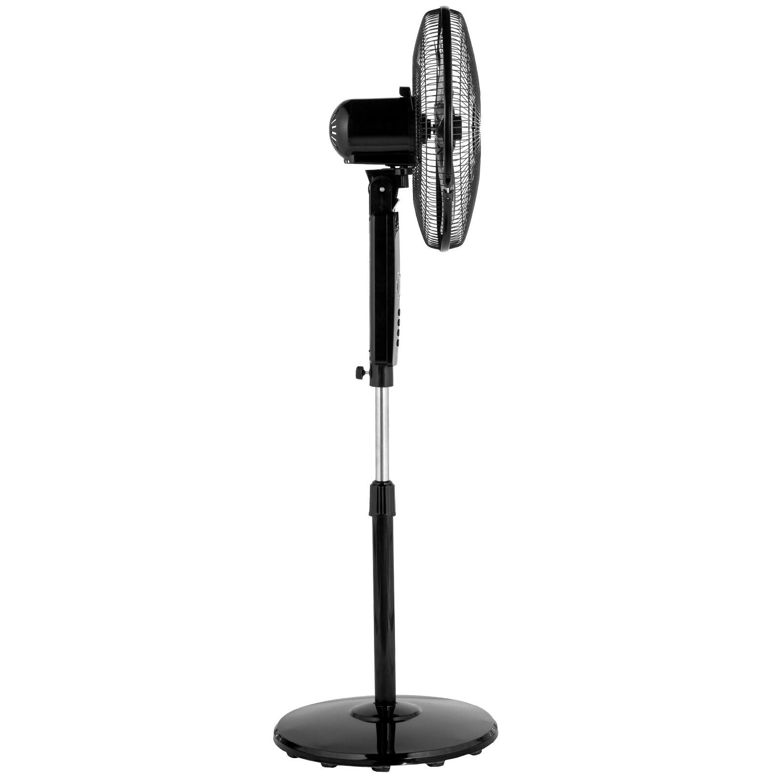 Alt View 10. Winado - 16-Inch 120° Oscillating Pedestal Fan–3-Speeds High-Velocity, Adjustable Height & Tilt Floor Standing Cooling Fan Remote - Black.