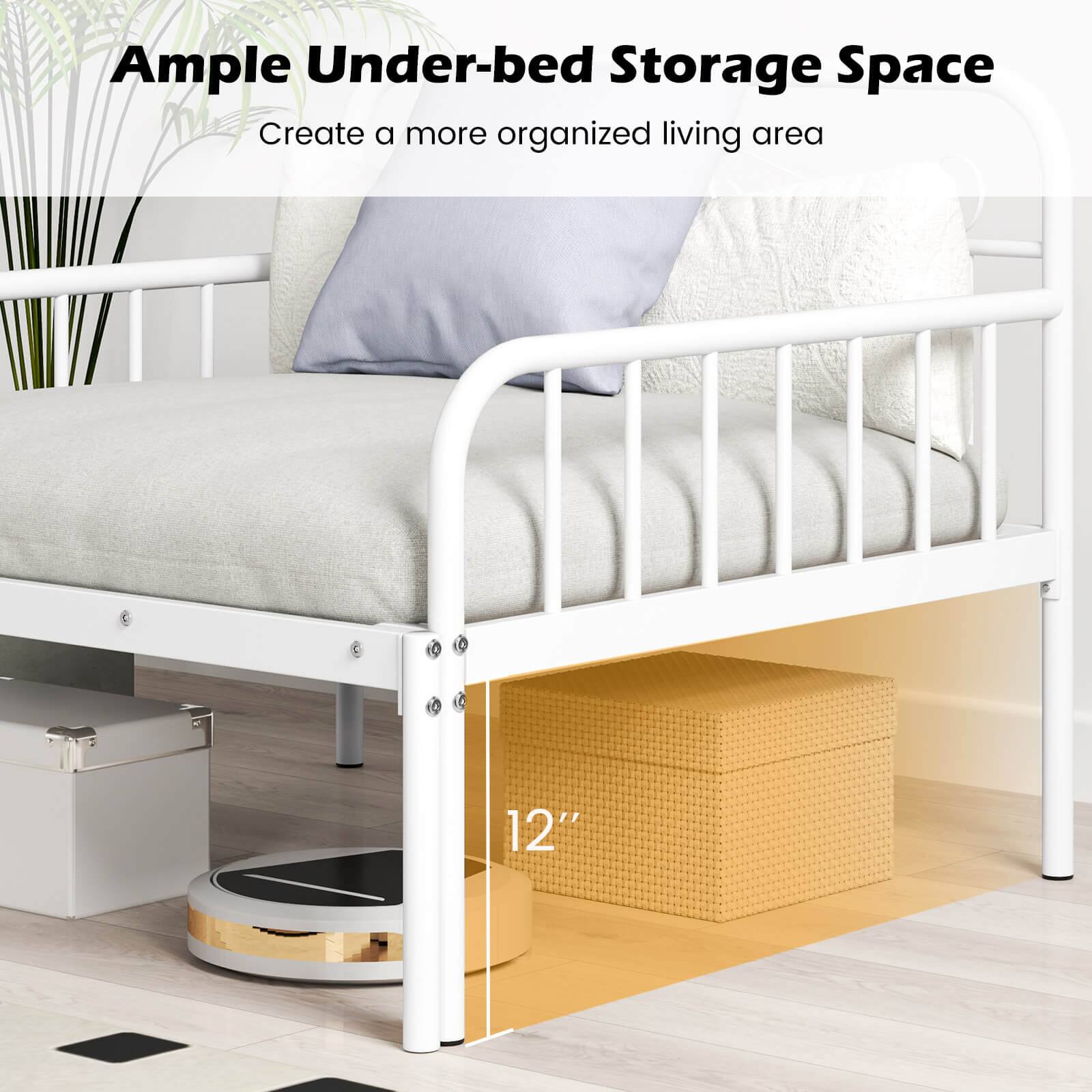 Ample Under-bed Storage Space: Create a more organized living area.