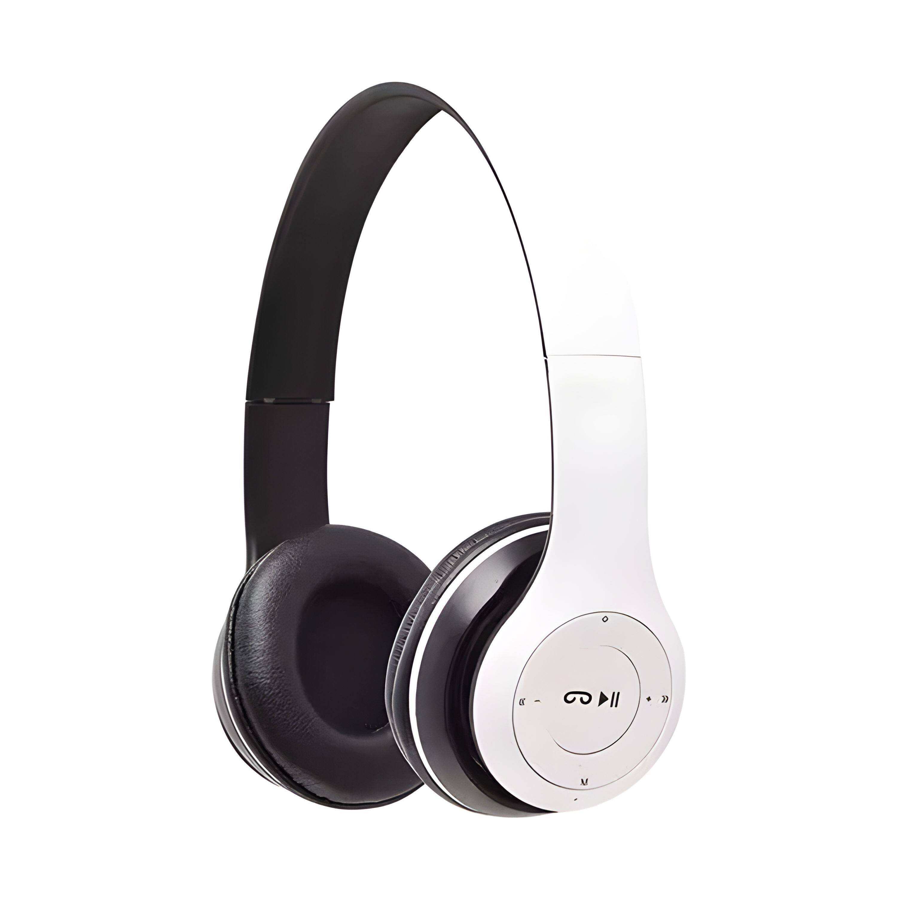 Front. Kitcheniva - Wireless Bluetooth 5.0 Headphones Headset Over-Ear White - White.