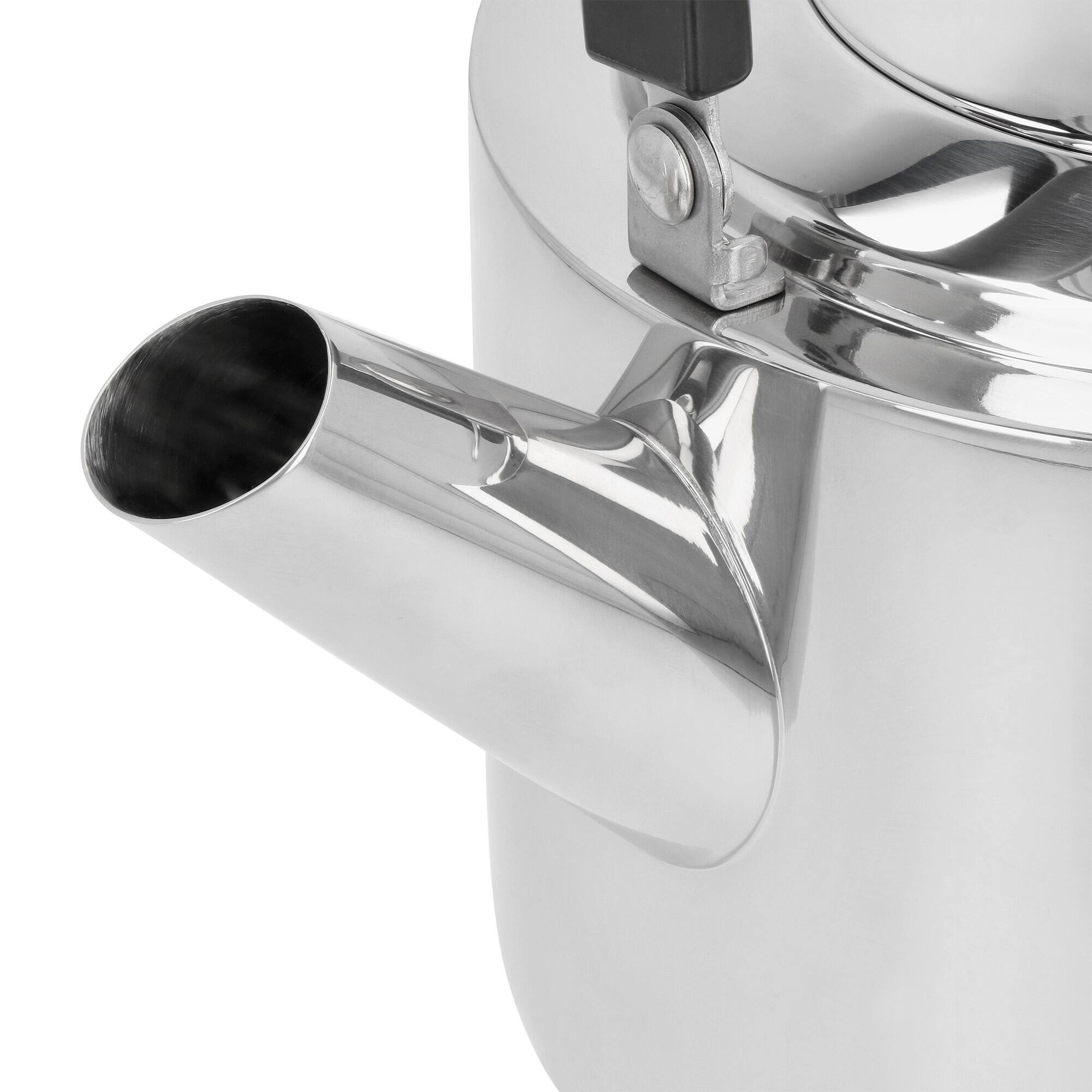 Alt View 4. Demeyere - Demeyere Resto 4.7-qt Stainless Steel Tea Kettle - Stainless Steel.