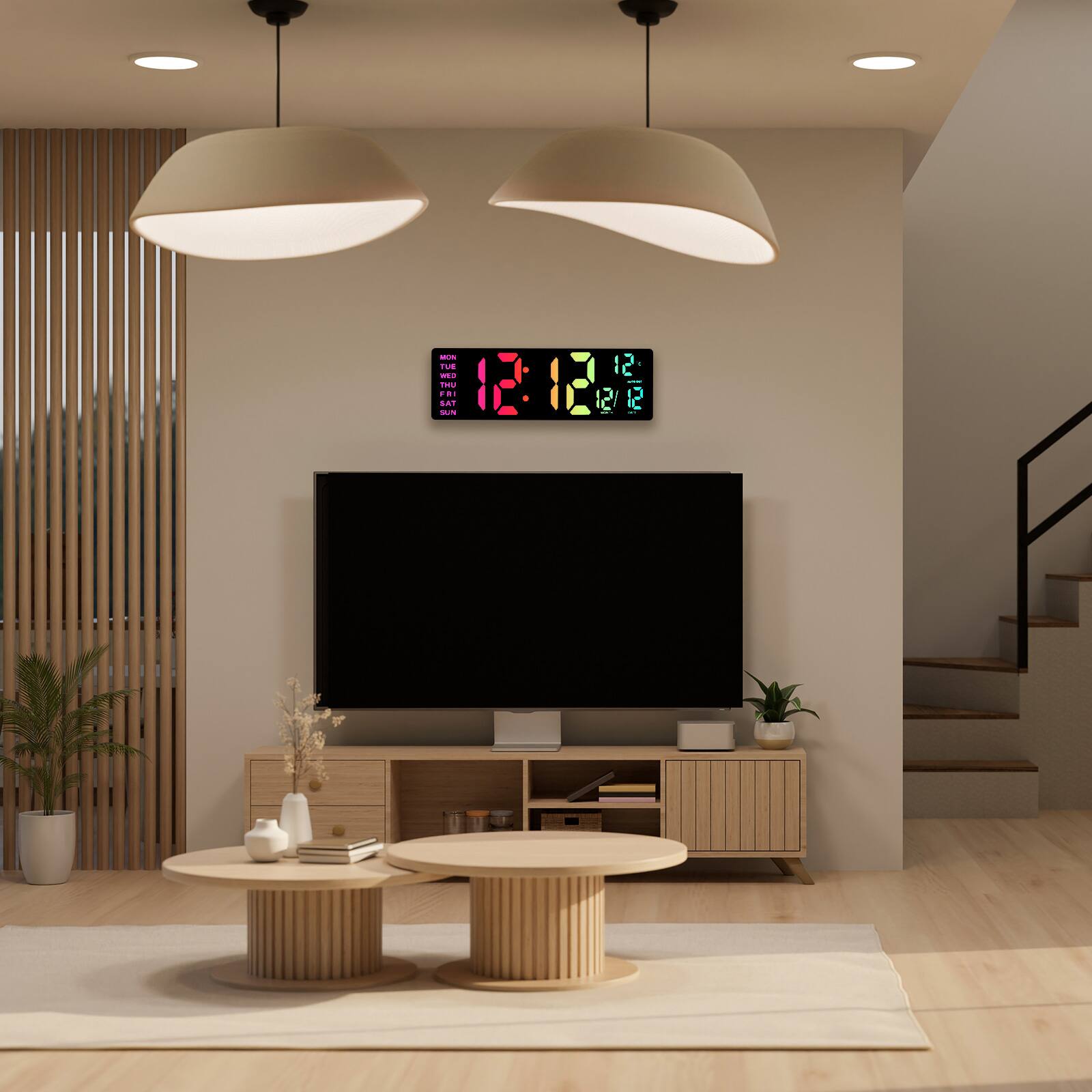 Sure, here is the corrected and grouped text:

- MON TUE WED THU FRI SAT SUN
- 12:12 12/12