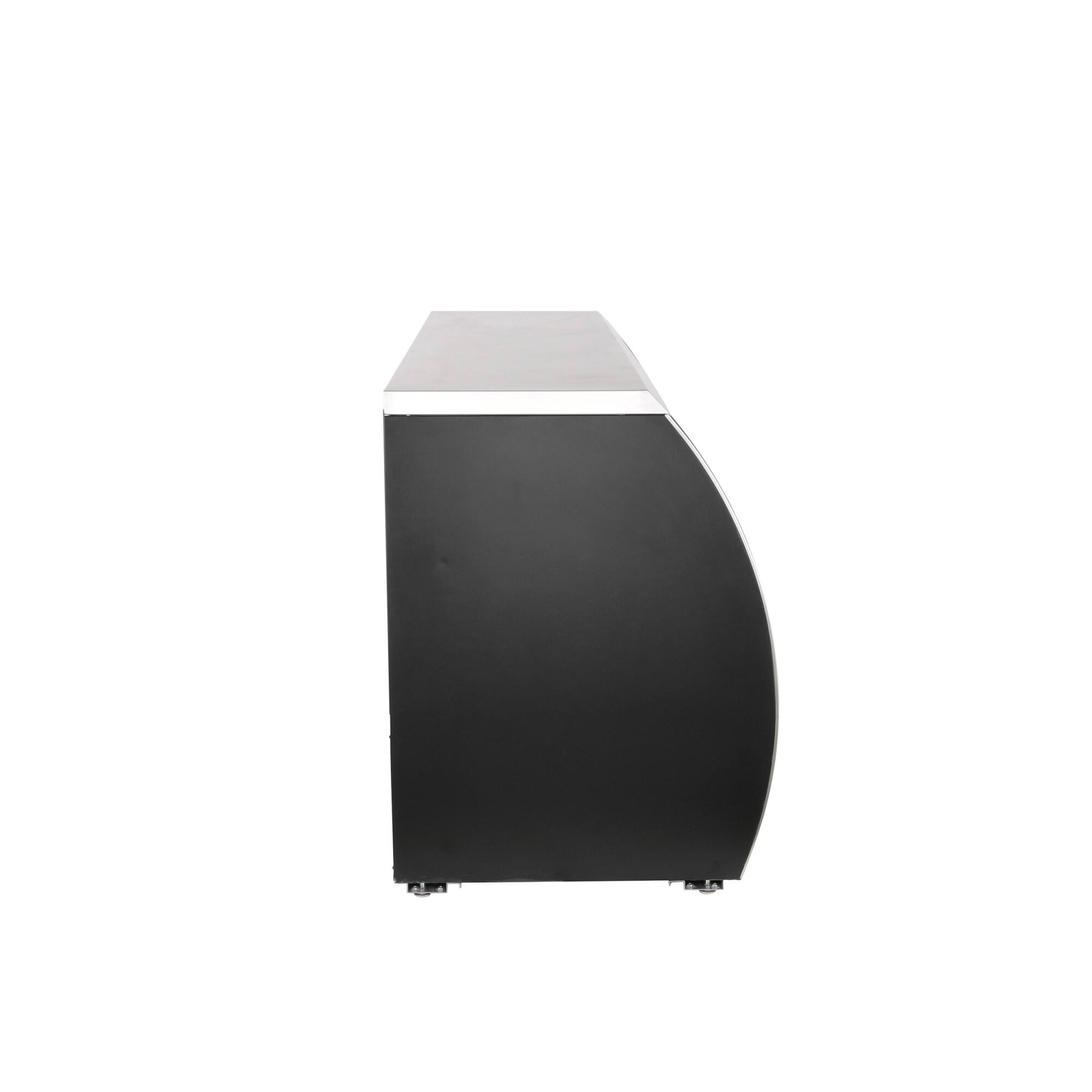 Alt View 1. Magic Chef - Commercial 82 in. 32 cu. ft. Refrigerated Deli Case in Black - Stainless Steel.
