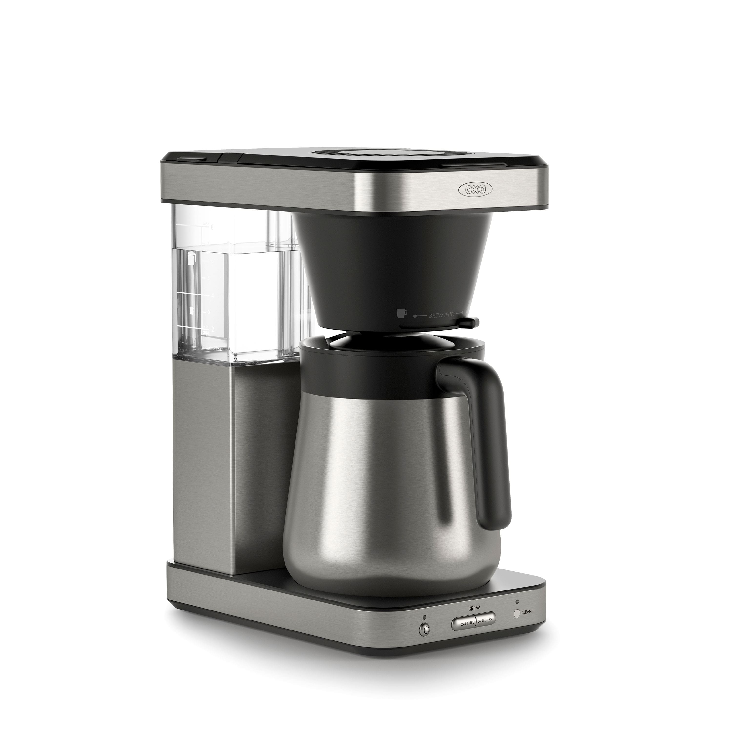 OXO - Brew 8 Cup Coffee Maker - Stainless Steel - Front_Zoom