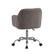 Left Zoom. Linon Home Décor - Carvel Plush Faux Sherpa Height-Adjustable Office Chair - Gray.