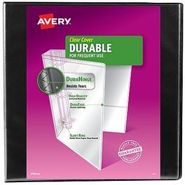 Avery - 2" 3-Ring View Binders, Slant Ring - Black