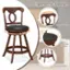 Ergonomic Design: Curved Backrest, 360 Degree Swivel, 2" Thick Seat Cushion, Sturdy Footrest.