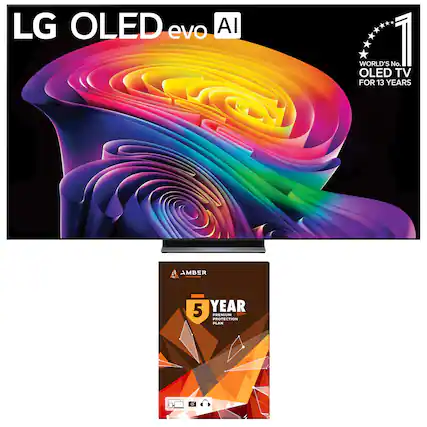 LG OLED evo AI
WORLD'S No. 1 OLED TV FOR 13 YEARS
AMBER | 5 YEAR PREMIUM PROTECTION PLAN