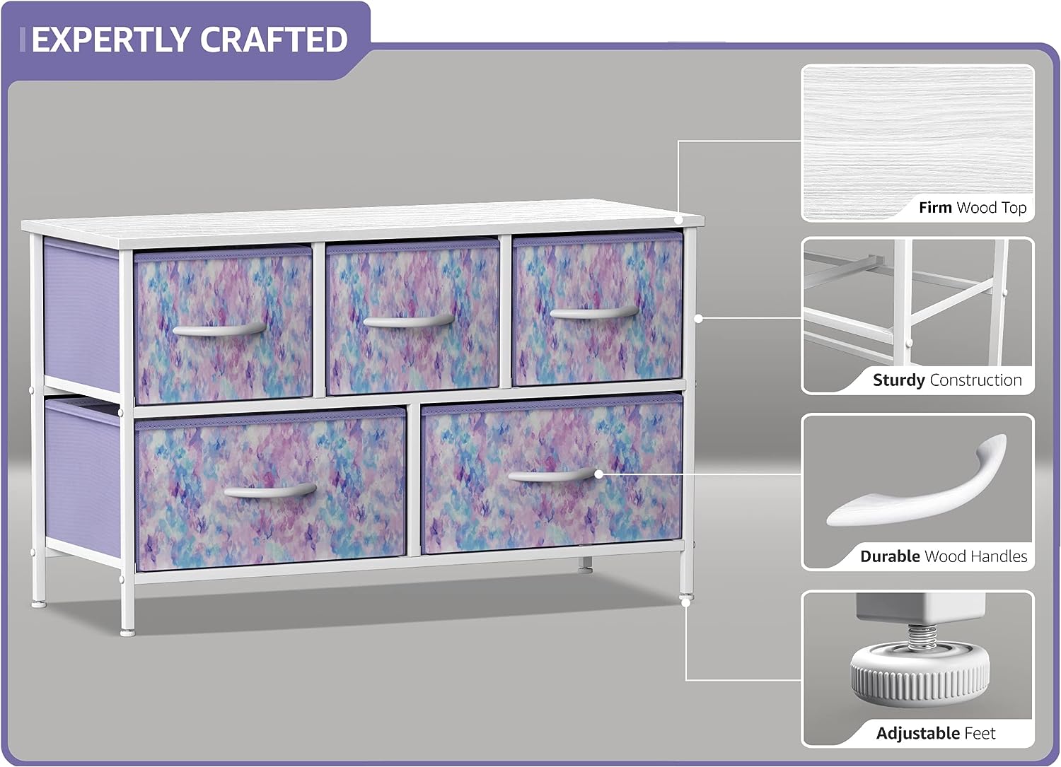 EXPERTLY CRAFTED

- Firm Wood Top
- Sturdy Construction
- Durable Wood Handles
- Adjustable Feet