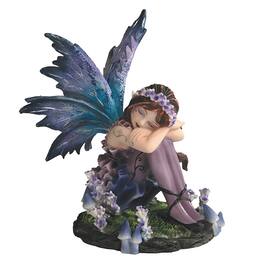 FC Design - 4"H Sleeping Fairy with Winged Figurine Statue Office Desk Tabletop Home Decor Gift - Multi-Color