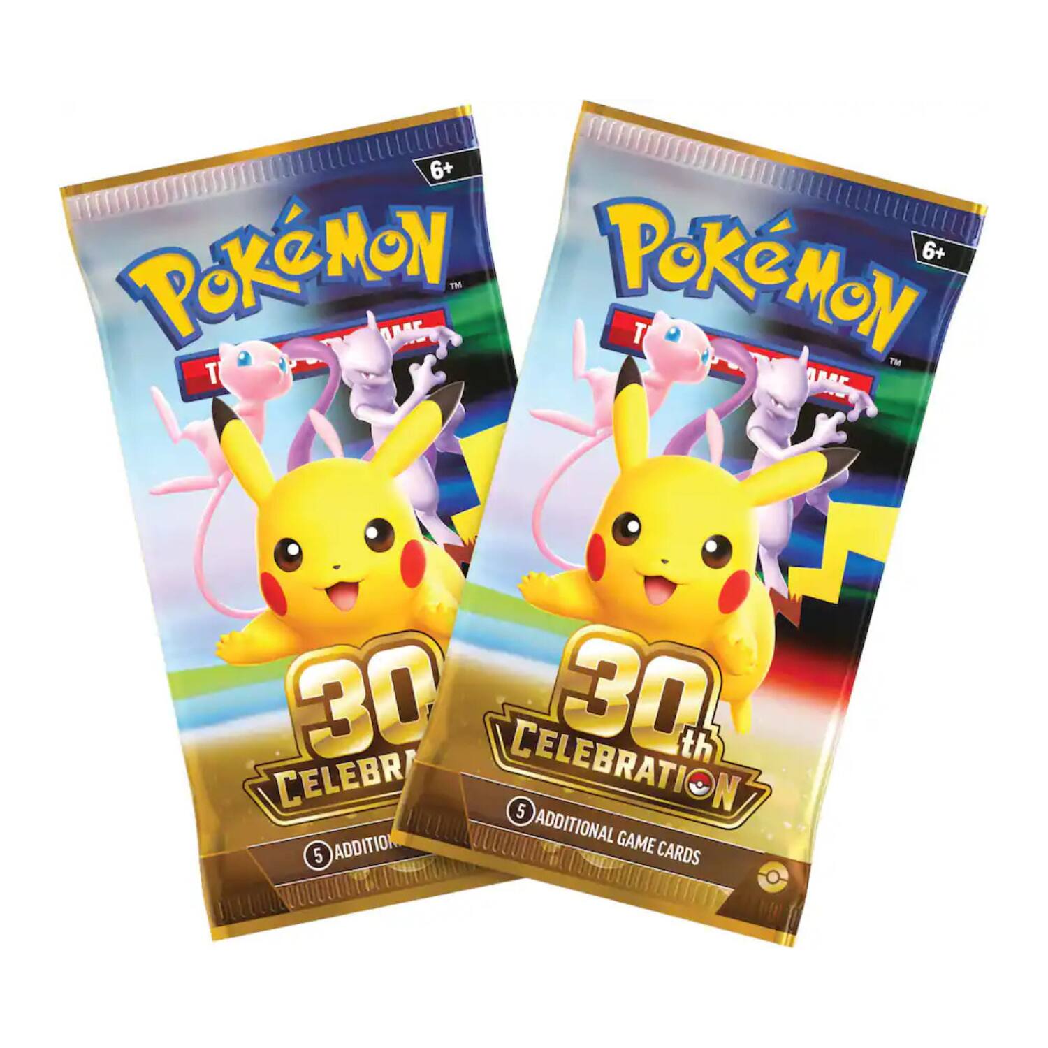 6+ Pokémon Pokémon 6+ TM AME T T MC  
30th CELEBRATION 30th CELEBRA 5 ADDITIONAL GAME 5 CARDS