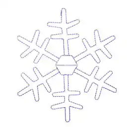 Celebrations - LED Snowflake 18 in. Hanging Decor - Blue