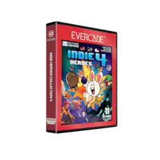 43 EVERCADE MULTI-GAME CARTRIDGE EVERCADE INDIE HEROES COLLECTION 4 8-BIT, 16-BIT, 32-BIT AND NATIVE GAMES INDIE HEROES 11 GAMES INCLUDED