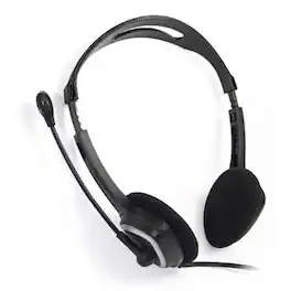 iMicro - IM320 USB Headset with Microphone - Black