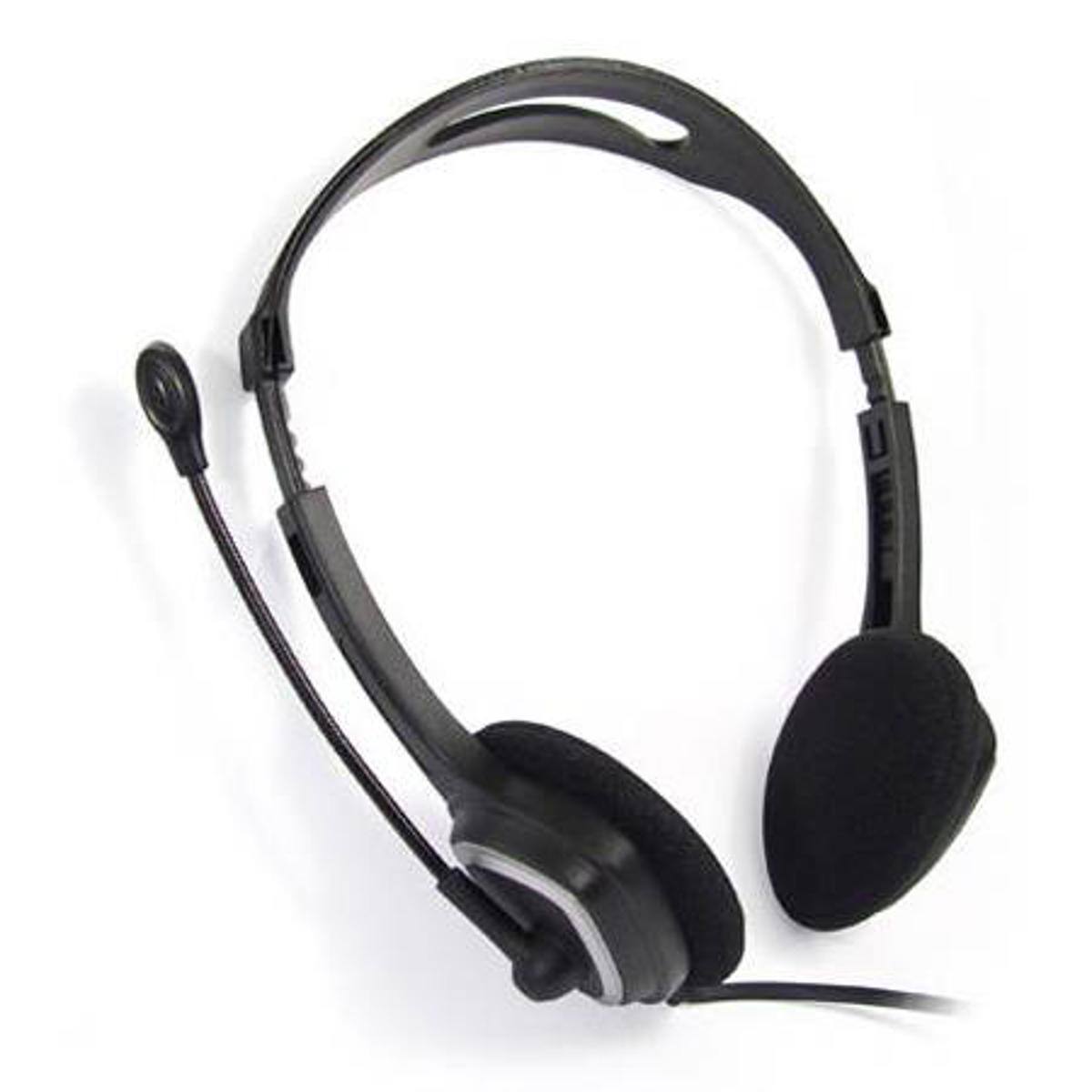 Front. iMicro - iMicro IM320 USB Headset with Microphone - Black.
